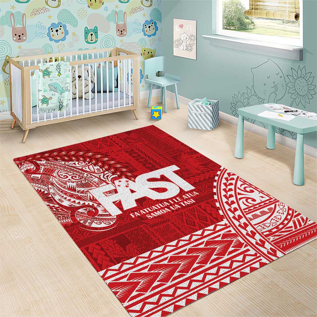 Samoa FAST Area Rug Samoan Motif Patterns LT9 - Polynesian Pride