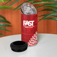 Samoa FAST 4 in 1 Can Cooler Tumbler Samoan Motif Patterns - Polynesian Pride