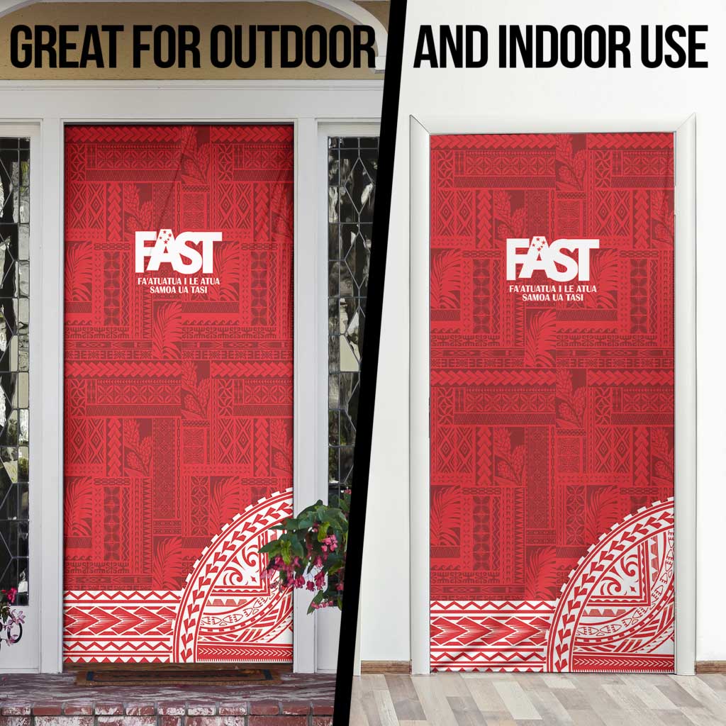 Samoa FAST Door Cover Samoan Motif Patterns - Polynesian Pride