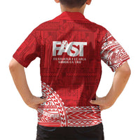 Samoa FAST Family Matching Puletasi and Hawaiian Shirt Samoan Motif Patterns - Polynesian Pride