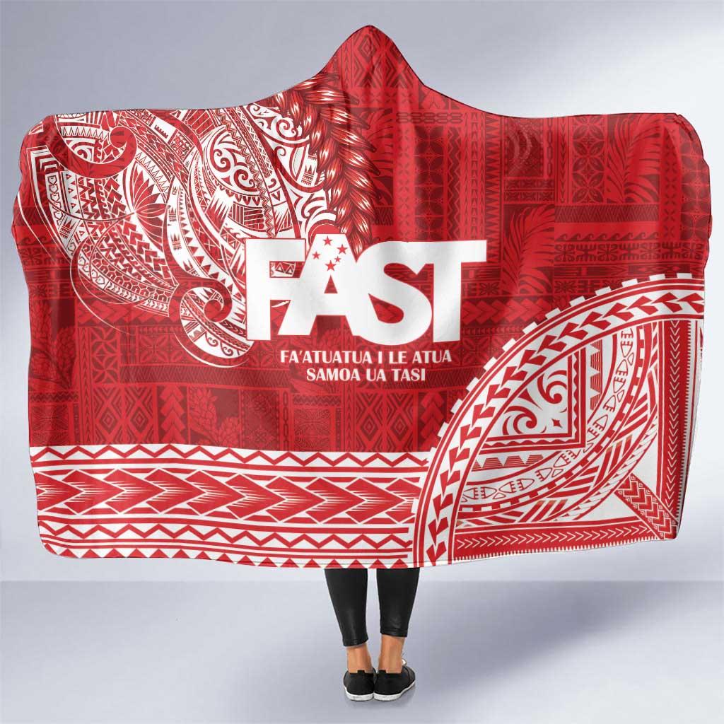 Samoa FAST Hooded Blanket Samoan Motif Patterns - Polynesian Pride