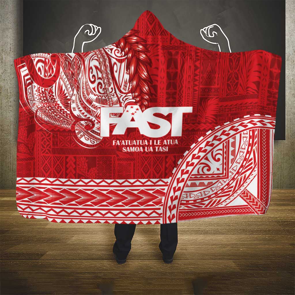 Samoa FAST Hooded Blanket Samoan Motif Patterns - Polynesian Pride