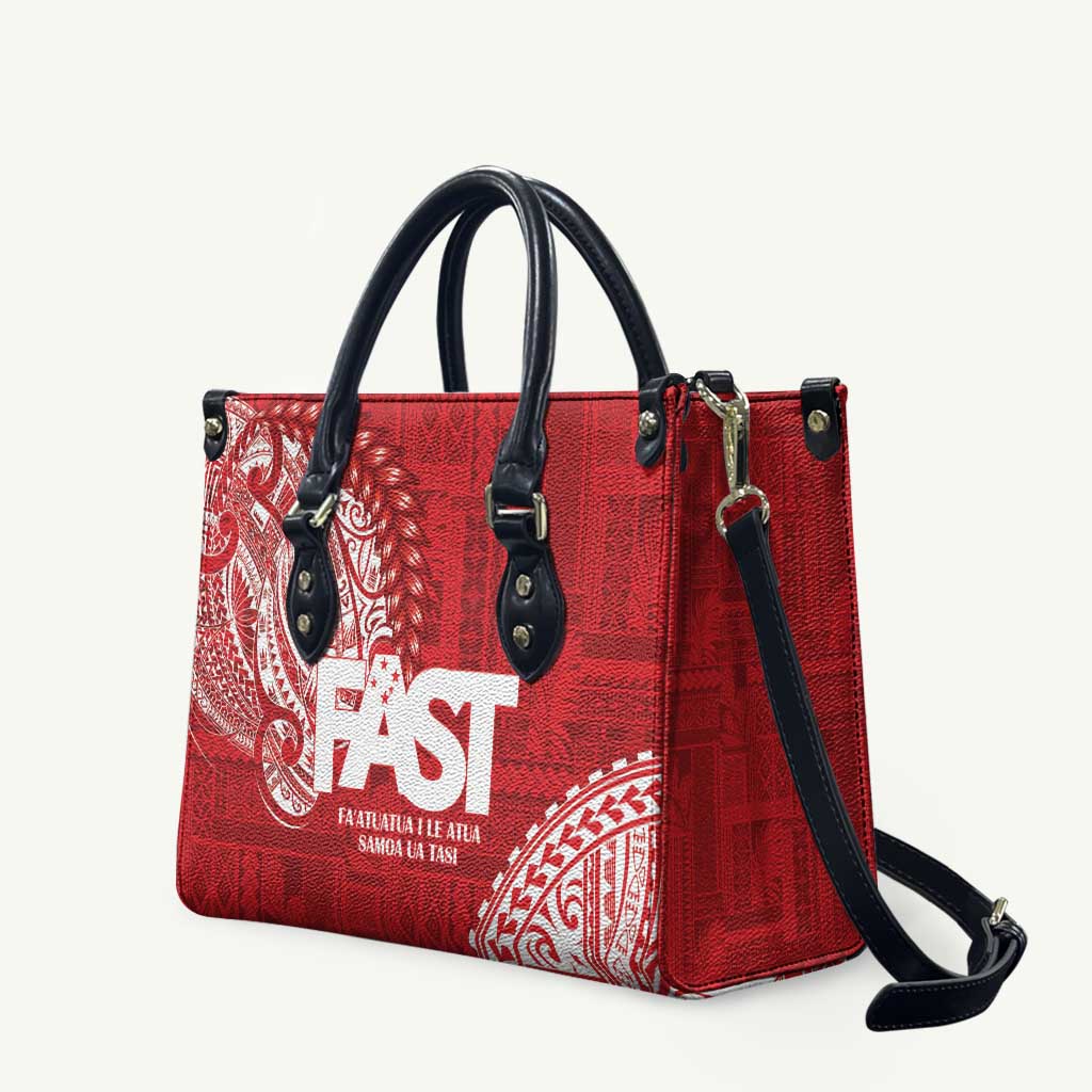 Samoa FAST Leather Bag Samoan Motif Patterns - Polynesian Pride