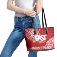 Samoa FAST Leather Tote Bag Samoan Motif Patterns LT9 - Polynesian Pride