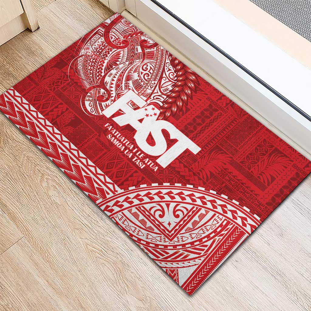 Samoa FAST Rubber Doormat Samoan Motif Patterns - Polynesian Pride