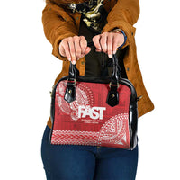 Samoa FAST Shoulder Handbag Samoan Motif Patterns LT9 One Size Red - Polynesian Pride