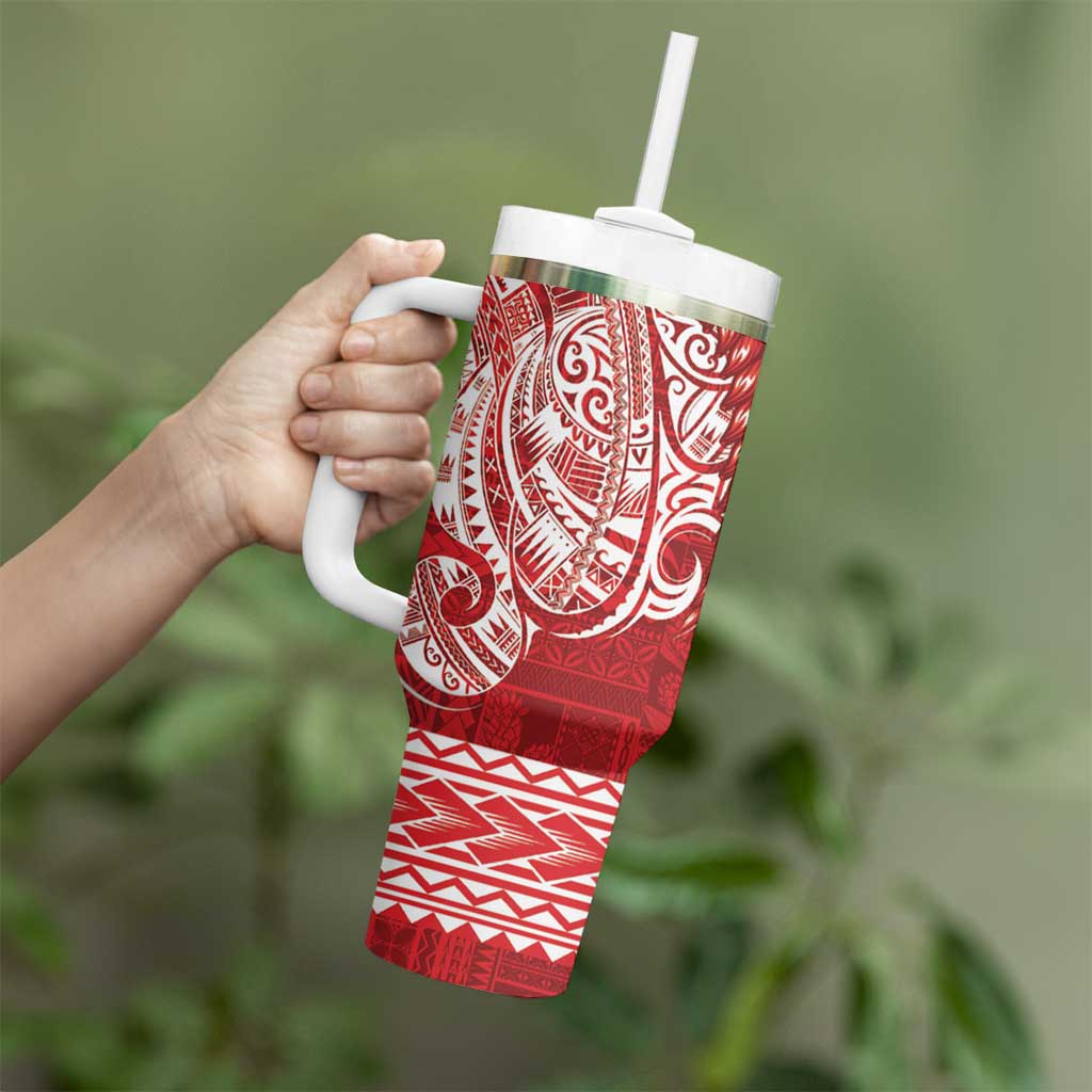 Samoa FAST Tumbler With Handle Samoan Motif Patterns LT9 - Polynesian Pride