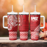 Samoa FAST Tumbler With Handle Samoan Motif Patterns LT9 - Polynesian Pride