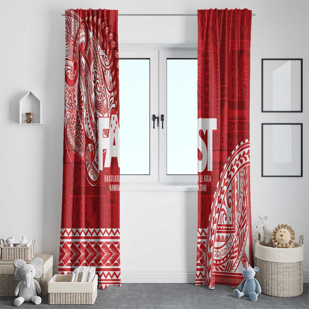 Samoa FAST Window Curtain Samoan Motif Patterns LT9 - Polynesian Pride