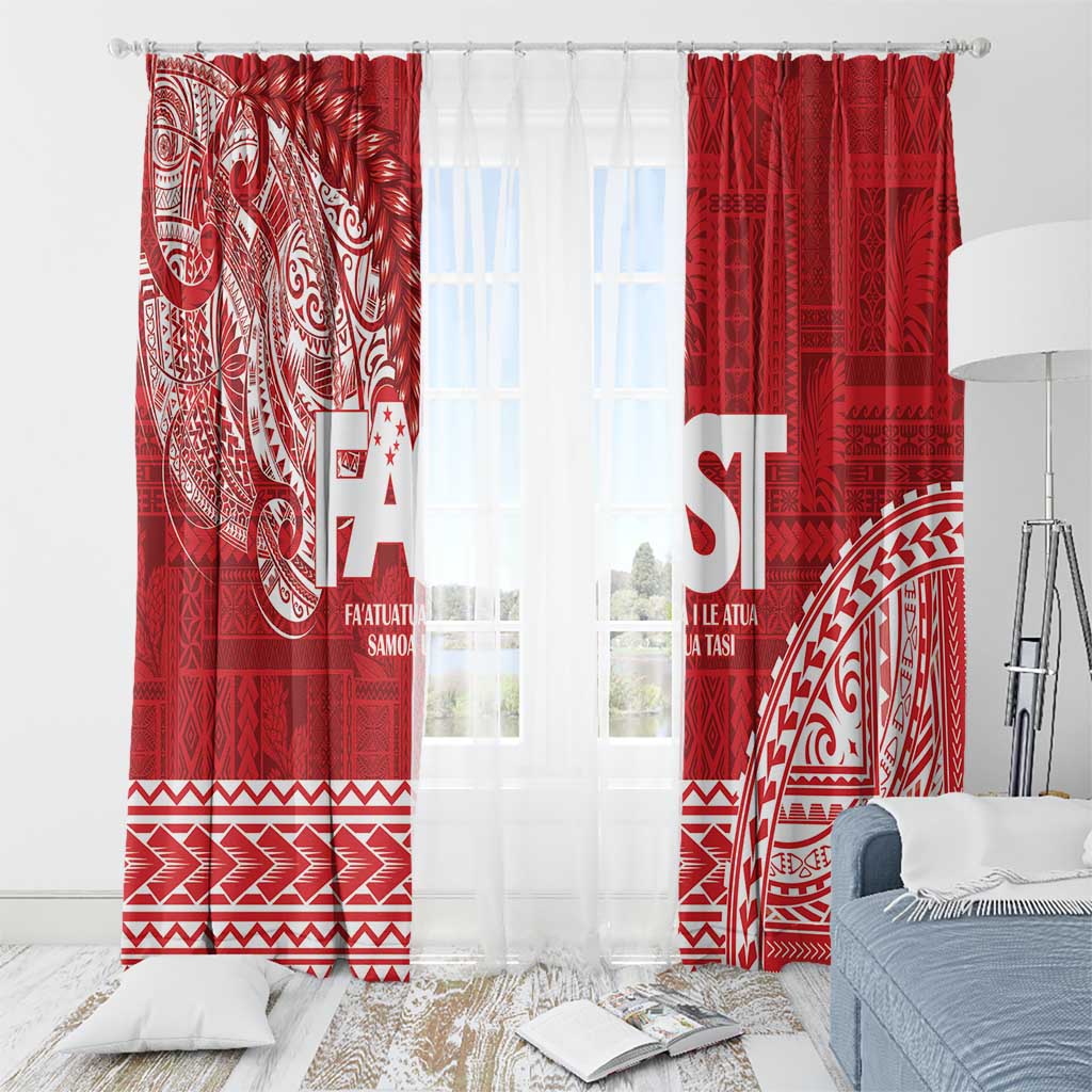 Samoa FAST Window Curtain Samoan Motif Patterns LT9 - Polynesian Pride