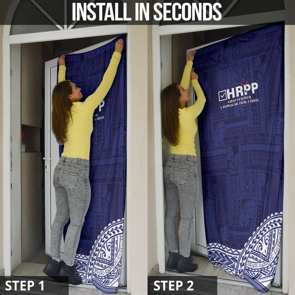 Samoa HRPP Door Cover Samoan Motif Patterns - Polynesian Pride