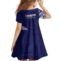 Samoa HRPP Family Matching Off Shoulder Maxi Dress and Hawaiian Shirt Samoan Motif Patterns - Polynesian Pride