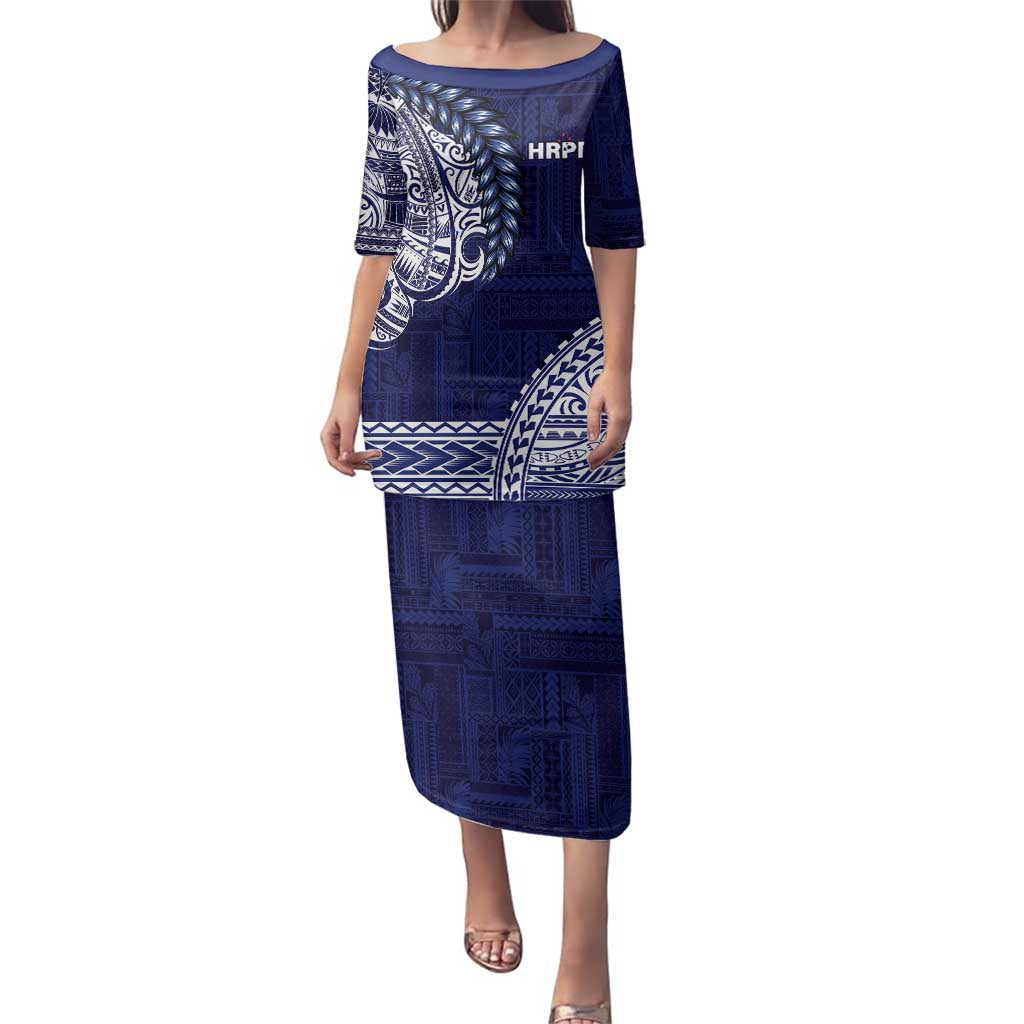 Samoa HRPP Family Matching Puletasi and Hawaiian Shirt Samoan Motif Patterns - Polynesian Pride