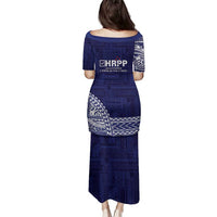 Samoa HRPP Family Matching Puletasi and Hawaiian Shirt Samoan Motif Patterns - Polynesian Pride