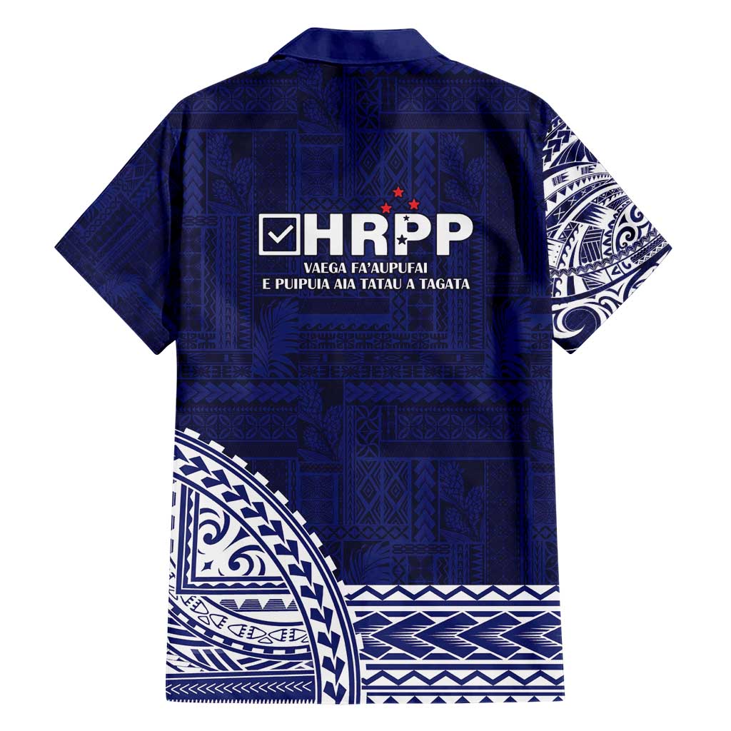 Samoa HRPP Family Matching Short Sleeve Bodycon Dress and Hawaiian Shirt Samoan Motif Patterns - Polynesian Pride