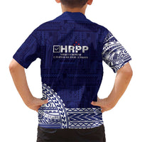Samoa HRPP Kid Hawaiian Shirt Samoan Motif Patterns - Polynesian Pride
