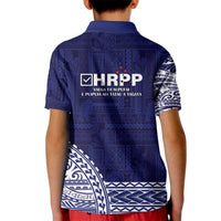 Samoa HRPP Kid Polo Shirt Samoan Motif Patterns - Polynesian Pride