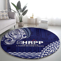 Samoa HRPP Round Carpet Samoan Motif Patterns LT9 - Polynesian Pride