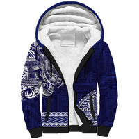 Samoa HRPP Sherpa Hoodie Samoan Motif Patterns - Polynesian Pride