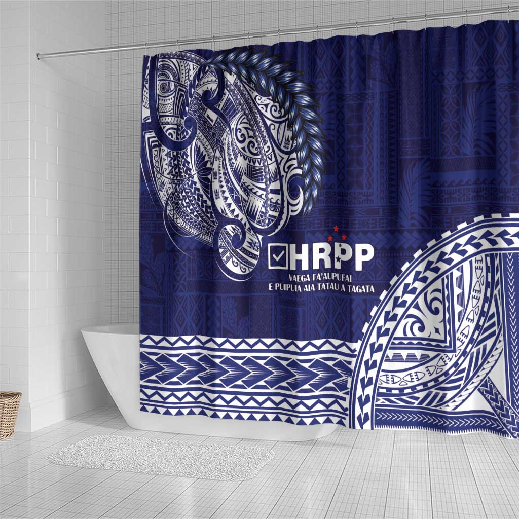 Samoa HRPP Shower Curtain Samoan Motif Patterns LT9 - Polynesian Pride