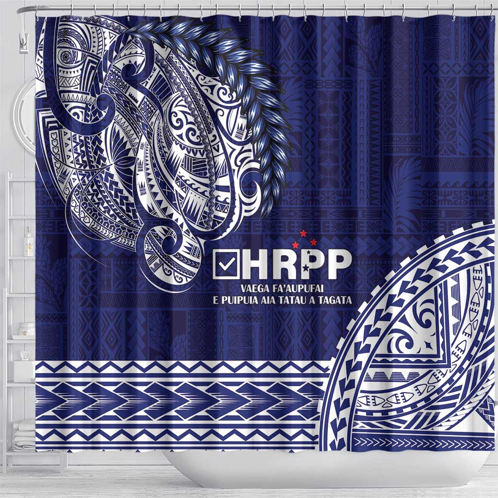 Samoa HRPP Shower Curtain Samoan Motif Patterns LT9 - Polynesian Pride