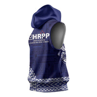 Samoa HRPP Sleeveless Hoodie Samoan Motif Patterns - Polynesian Pride