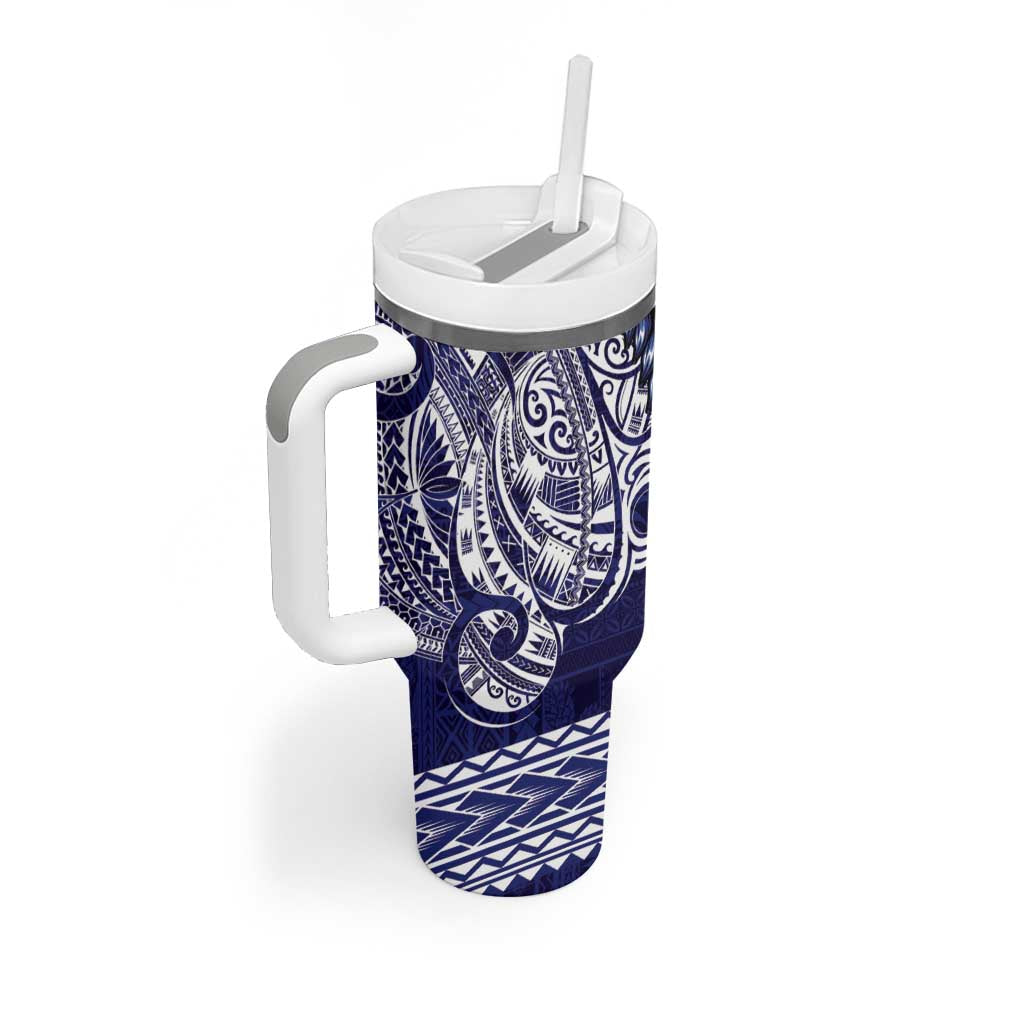 Samoa HRPP Tumbler With Handle Samoan Motif Patterns LT9 - Polynesian Pride
