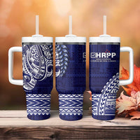 Samoa HRPP Tumbler With Handle Samoan Motif Patterns LT9 - Polynesian Pride