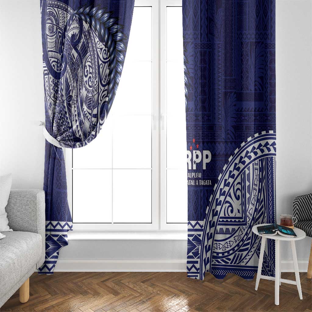 Samoa HRPP Window Curtain Samoan Motif Patterns LT9 - Polynesian Pride
