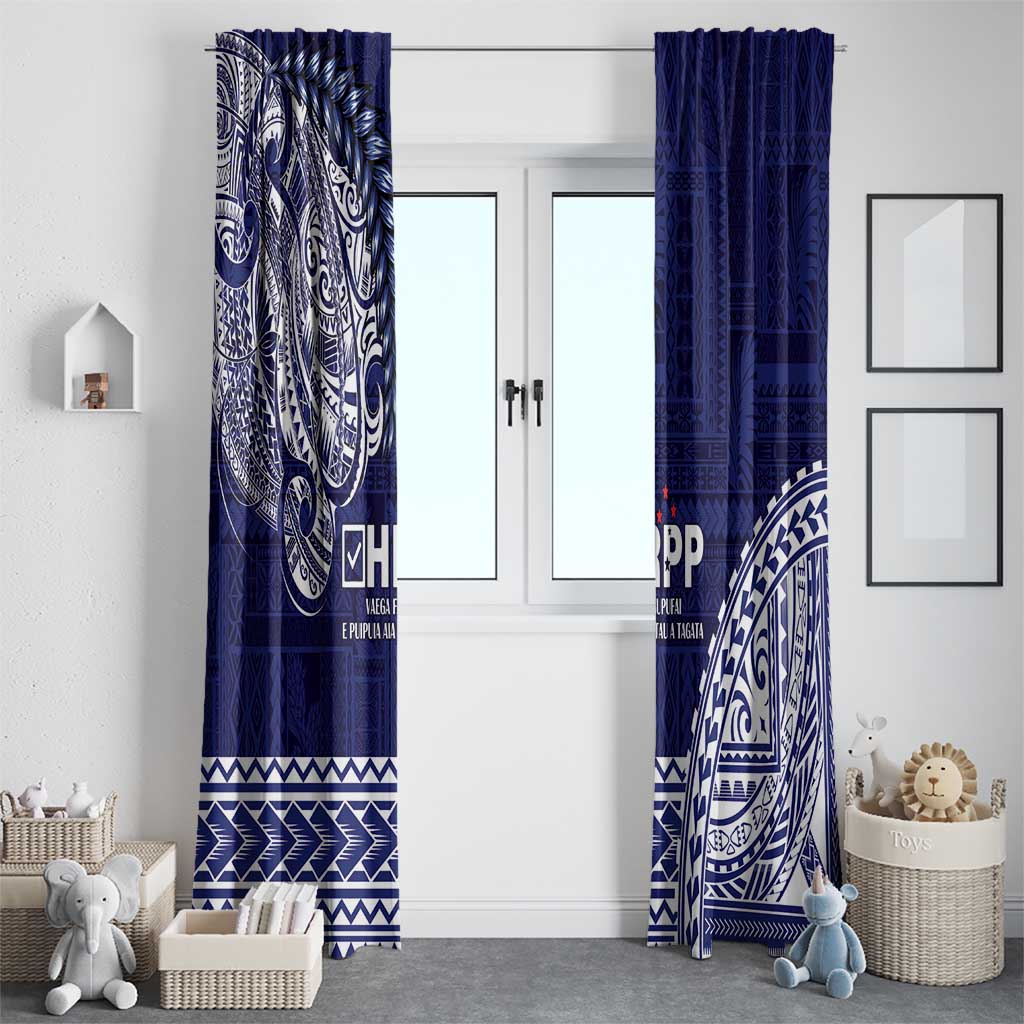 Samoa HRPP Window Curtain Samoan Motif Patterns LT9 - Polynesian Pride