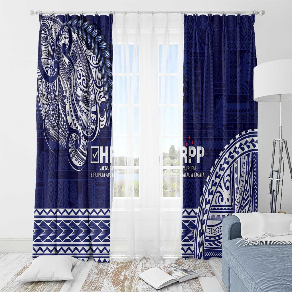 Samoa HRPP Window Curtain Samoan Motif Patterns LT9 - Polynesian Pride