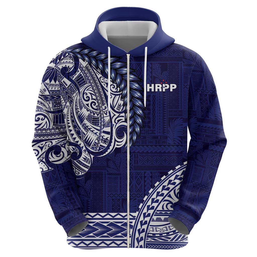 Samoa HRPP Zip Hoodie Samoan Motif Patterns LT9 - Polynesian Pride
