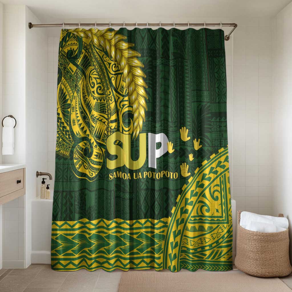 Samoa SUP Bathroom Set Samoan Motif Patterns - Polynesian Pride