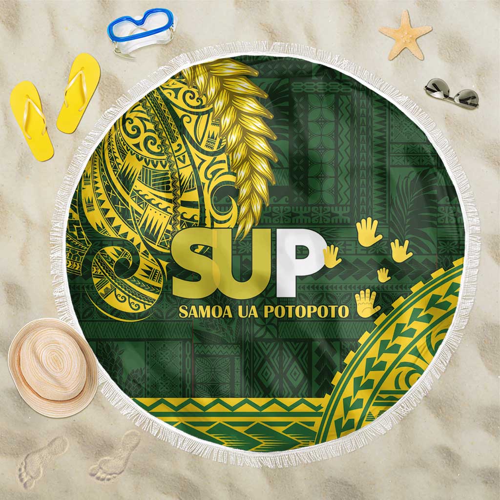 Samoa SUP Beach Blanket Samoan Motif Patterns - Polynesian Pride