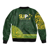 Samoa SUP Bomber Jacket Samoan Motif Patterns LT9 - Polynesian Pride