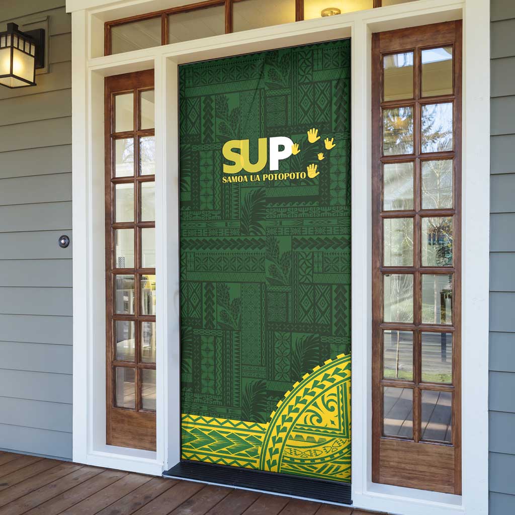 Samoa SUP Door Cover Samoan Motif Patterns - Polynesian Pride