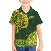 Samoa SUP Family Matching Off Shoulder Short Dress and Hawaiian Shirt Samoan Motif Patterns - Polynesian Pride