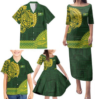 Samoa SUP Family Matching Puletasi and Hawaiian Shirt Samoan Motif Patterns - Polynesian Pride