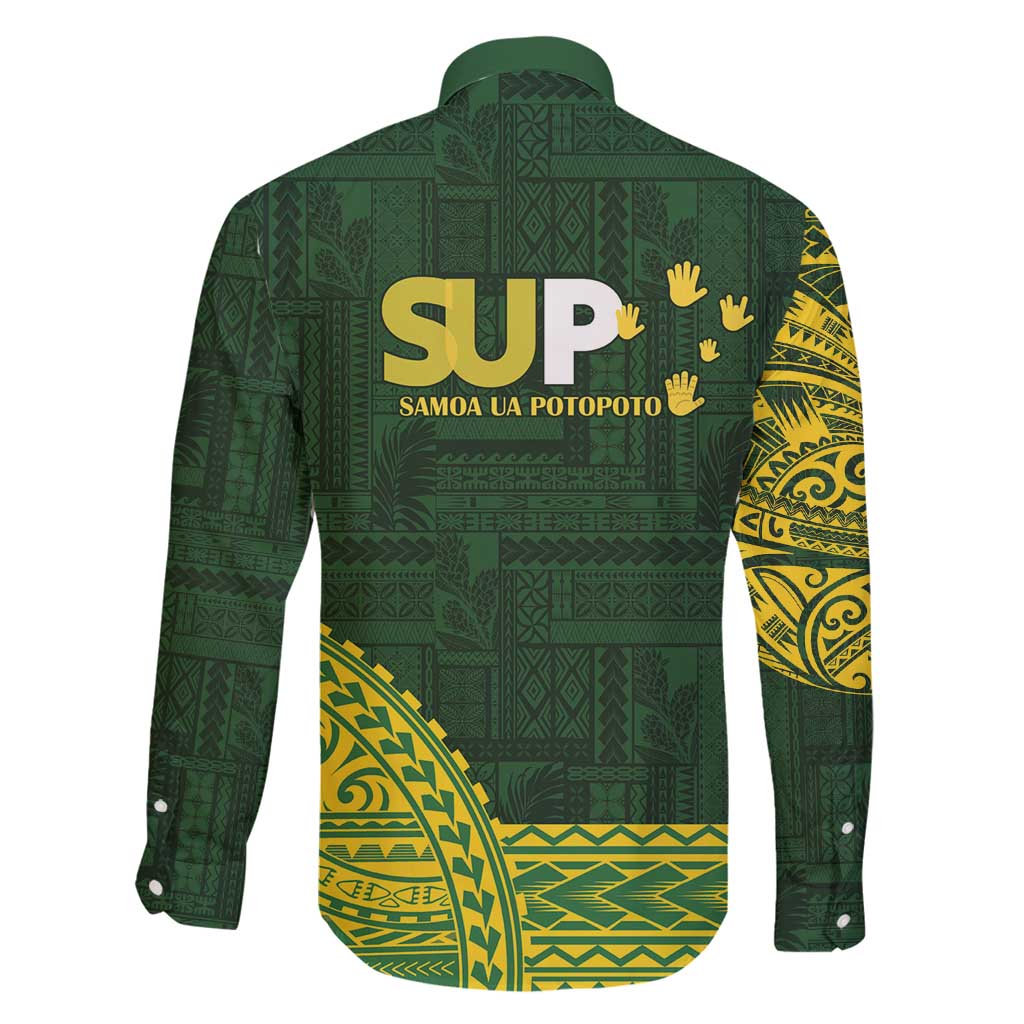 Samoa SUP Family Matching Puletasi and Hawaiian Shirt Samoan Motif Patterns - Polynesian Pride