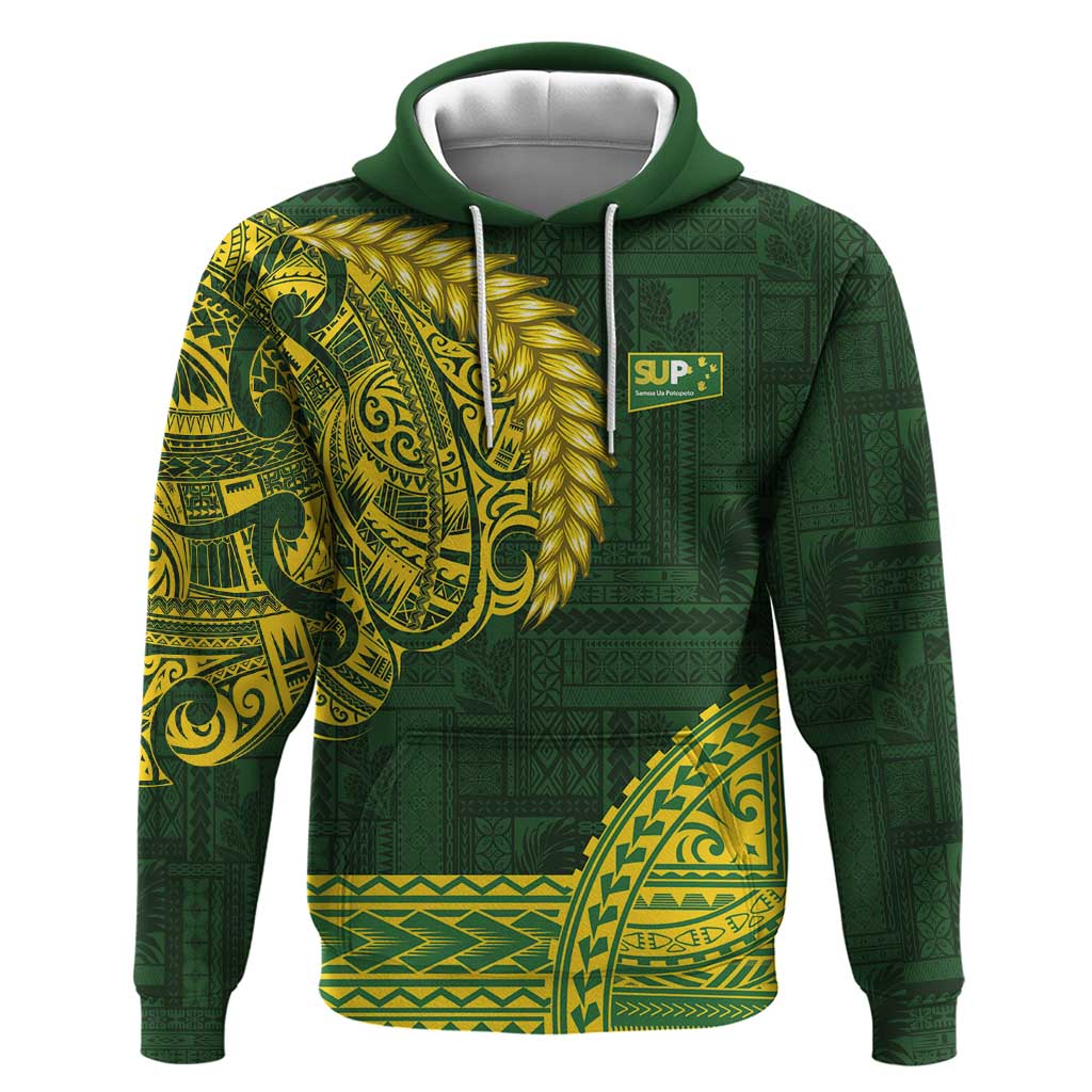 Samoa SUP Hoodie Samoan Motif Patterns - Polynesian Pride
