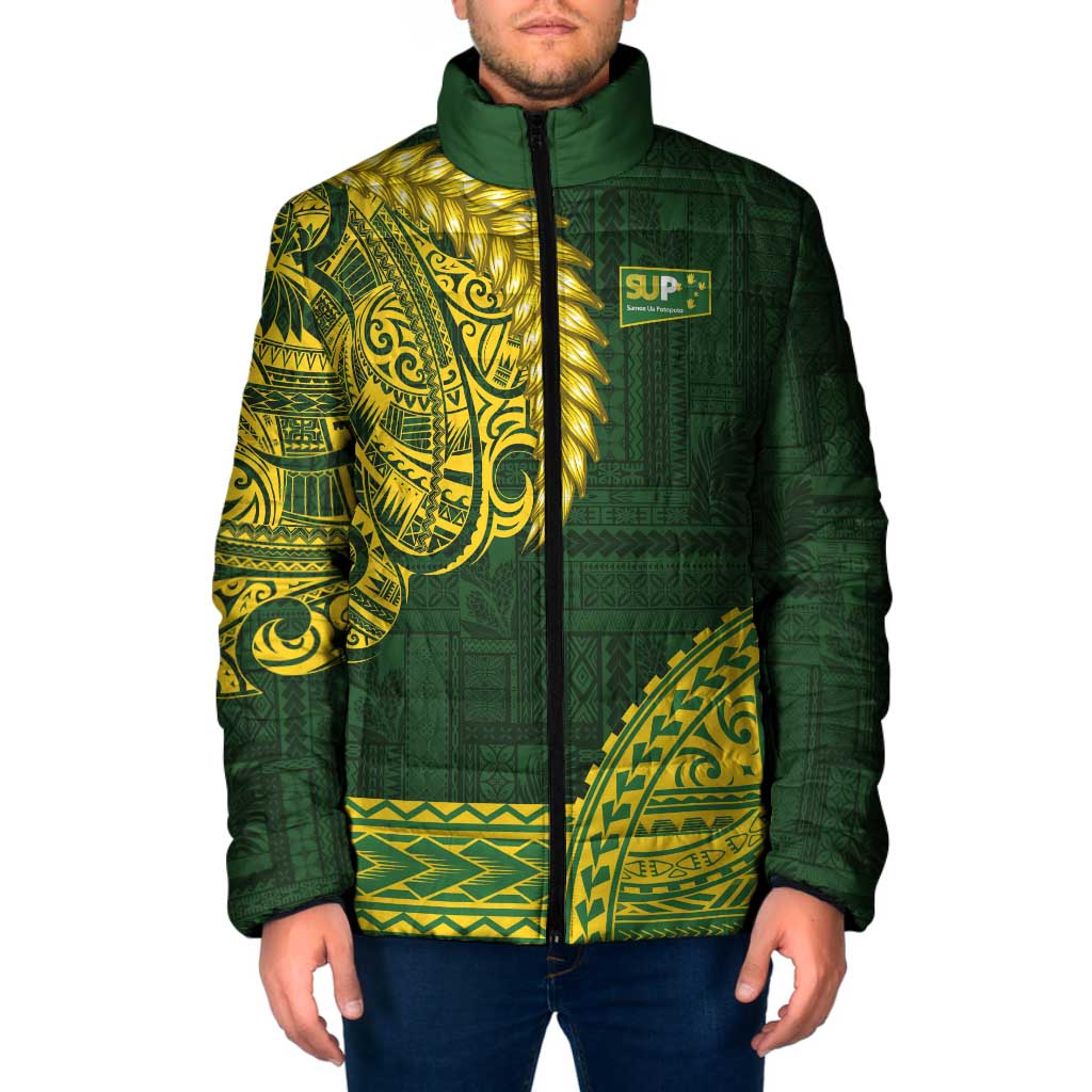 Samoa SUP Padded Jacket Samoan Motif Patterns - Polynesian Pride