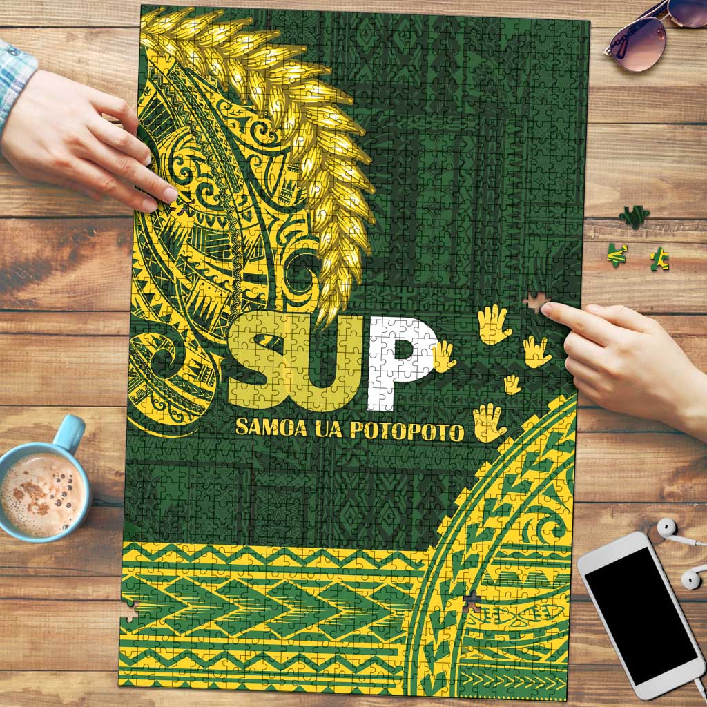 Samoa SUP Puzzle Samoan Motif Patterns - Polynesian Pride