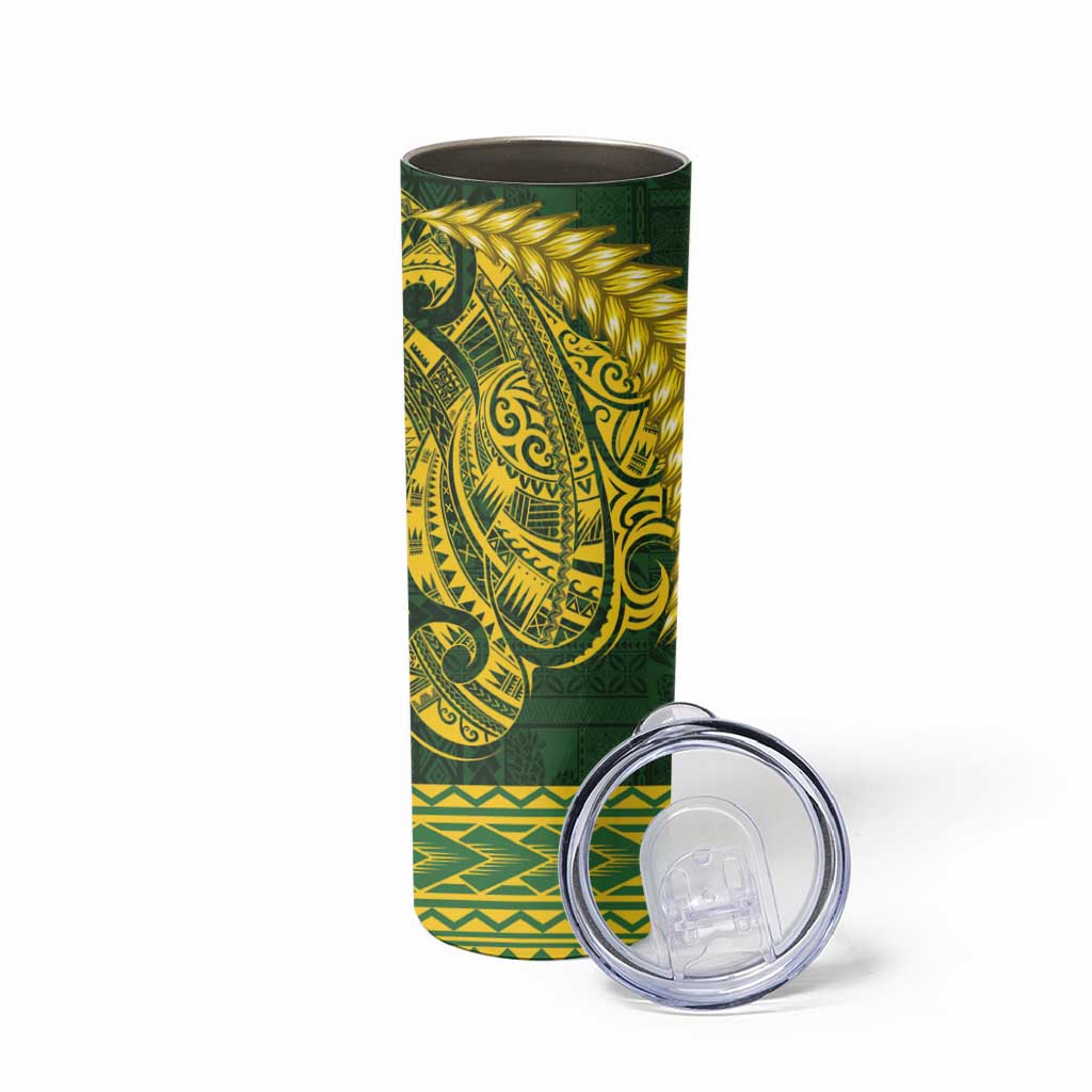 Samoa SUP Skinny Tumbler Samoan Motif Patterns - Polynesian Pride