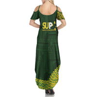 Samoa SUP Summer Maxi Dress Samoan Motif Patterns LT9 - Polynesian Pride