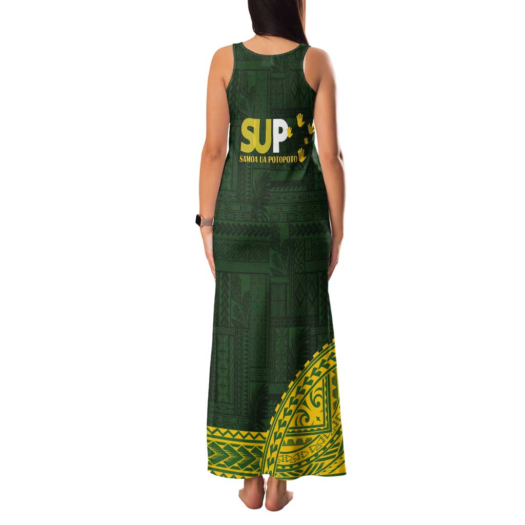 Samoa SUP Tank Maxi Dress Samoan Motif Patterns LT9 - Polynesian Pride