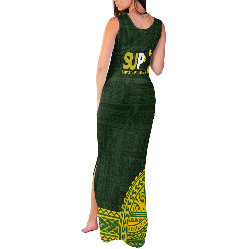 Samoa SUP Tank Maxi Dress Samoan Motif Patterns LT9 - Polynesian Pride