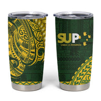Samoa SUP Tumbler Cup Samoan Motif Patterns - Polynesian Pride
