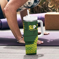 Samoa SUP Tumbler With Handle Samoan Motif Patterns LT9 - Polynesian Pride