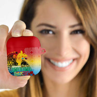 Personalised Torba PNG Day AirPods Case Oro Tapa Pattern - Polynesian Pride