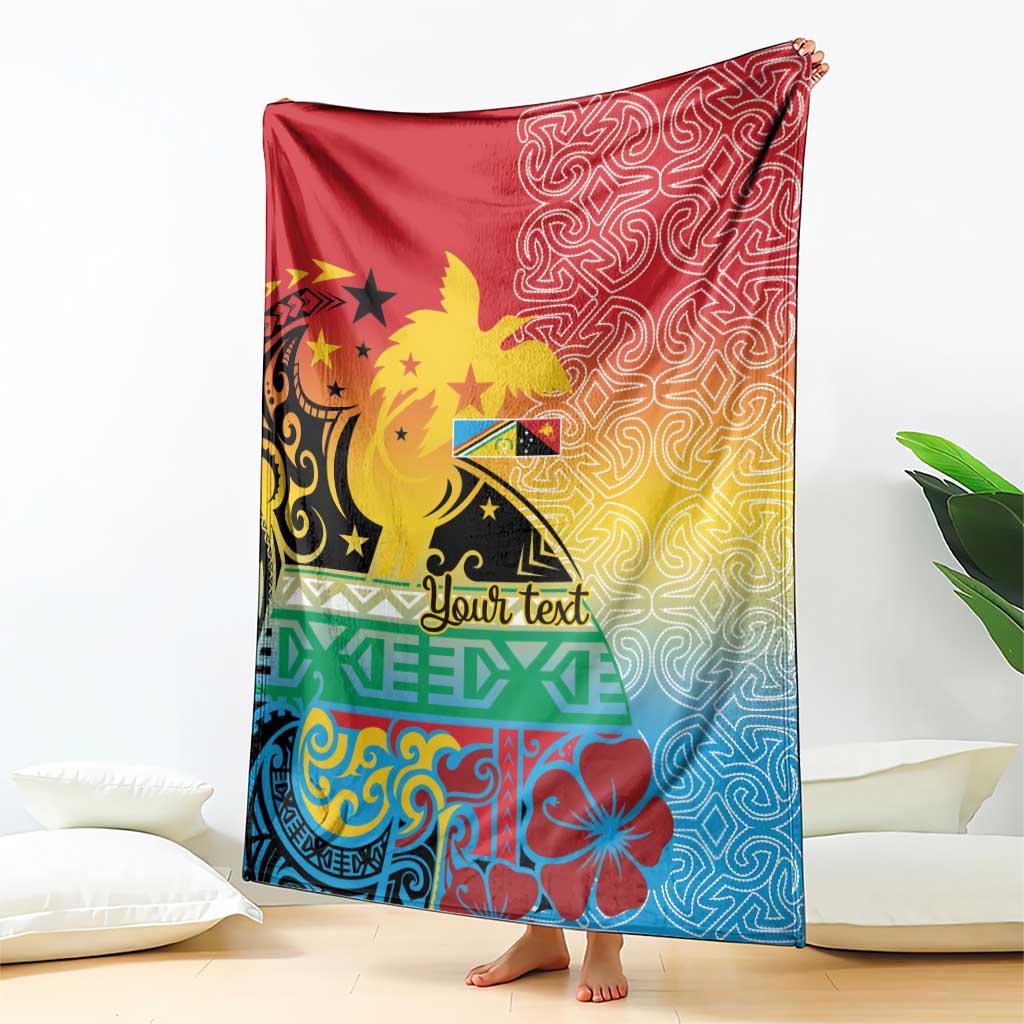Personalised Torba PNG Day Blanket Oro Tapa Pattern LT9 - Polynesian Pride
